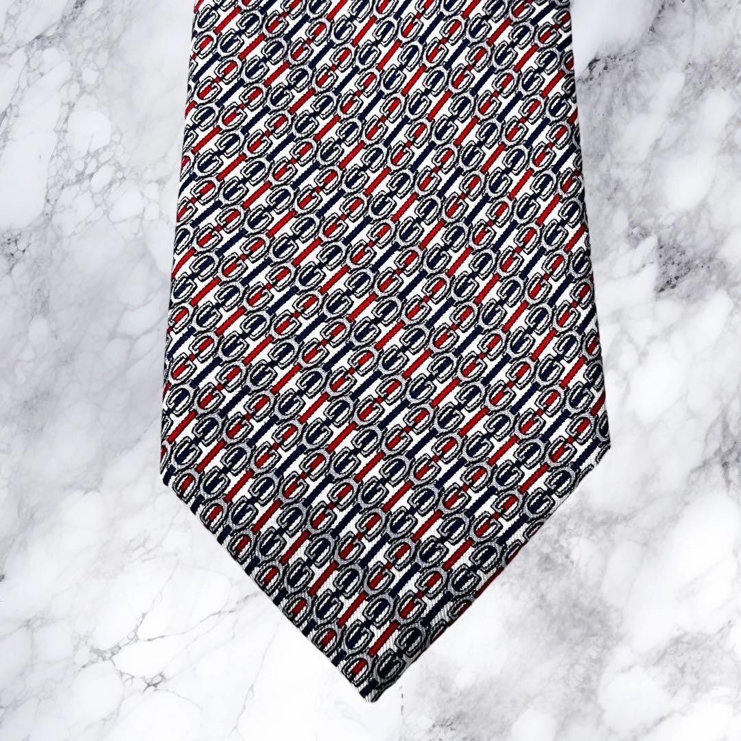 GUCCI Tie Silk Total Pattern GG Pattern Multicolor - image 4