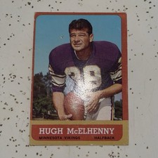 Topps 1963 Topps Hugh McElhenny #103 Minnesota Vikings Football Rookie Card. rookie card picture