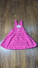Vintage Oshkosh B  Gosh Vestbek Strawberry Overall Dress Size 5T USA Made 90s