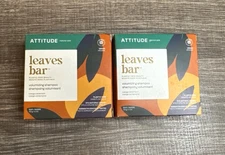 (2x) Leaves Bar Volumizing Shampoo Orange Cardamom  4 Oz By Attitude
