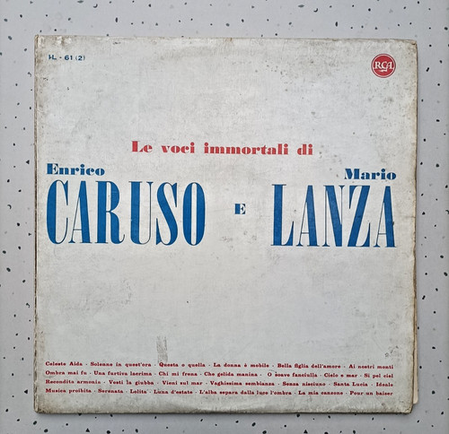 Enrico Caruso - Mario Lanza - le Voci Immortali - RCA - Disco LP Vinile 33 Giri prezzo ebay
