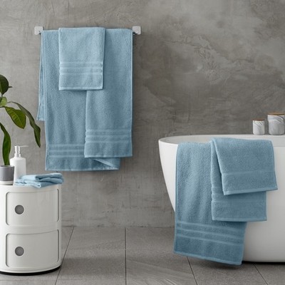 Catherine Lansfield Zero Twist 100% Baumwolle 450GSM Handtuch Kollektion Blau