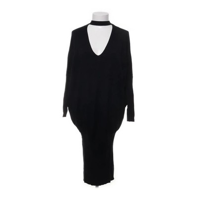 Zara Knit, Kleid, Größe: L, Schwarz, Polyamid/Viskose, Einfarbig #F3c