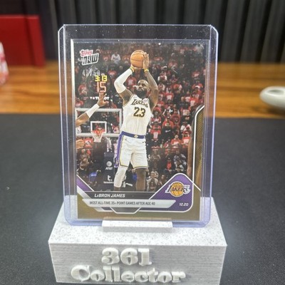 LeBron James Most 35+ Point Games 2025-26 NBA Topps NOW Card 95 Gold Foil /50