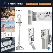 Phone Camera Grip Selfie Stick Tripod for iPhone 16 17 18 Pro Max - Bluetooth