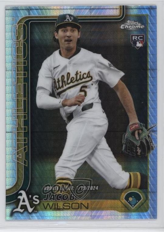 2025 Topps Chrome Update Rookie Debut Prism Refractor Jacob Wilson Rookie RC