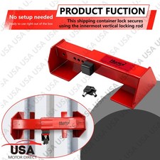For Semi Traile Cargo Door Lock, Shipping Container Lock, Heavy Duty with 2 Keys
