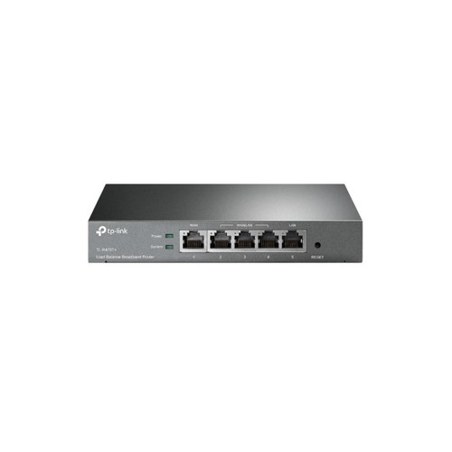 TL-R470T+ - 5-Port Multi-WAN-Router, 1x LAN, 1x WAN, 3x LAN/WAN