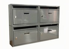 Cassetta postale condominiale posta buca lettere casa 4 posti grigio quad 465ds