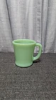 Vintage Fire King Oven Ware Green Jadeite Coffee Mug "D" Handle MCM