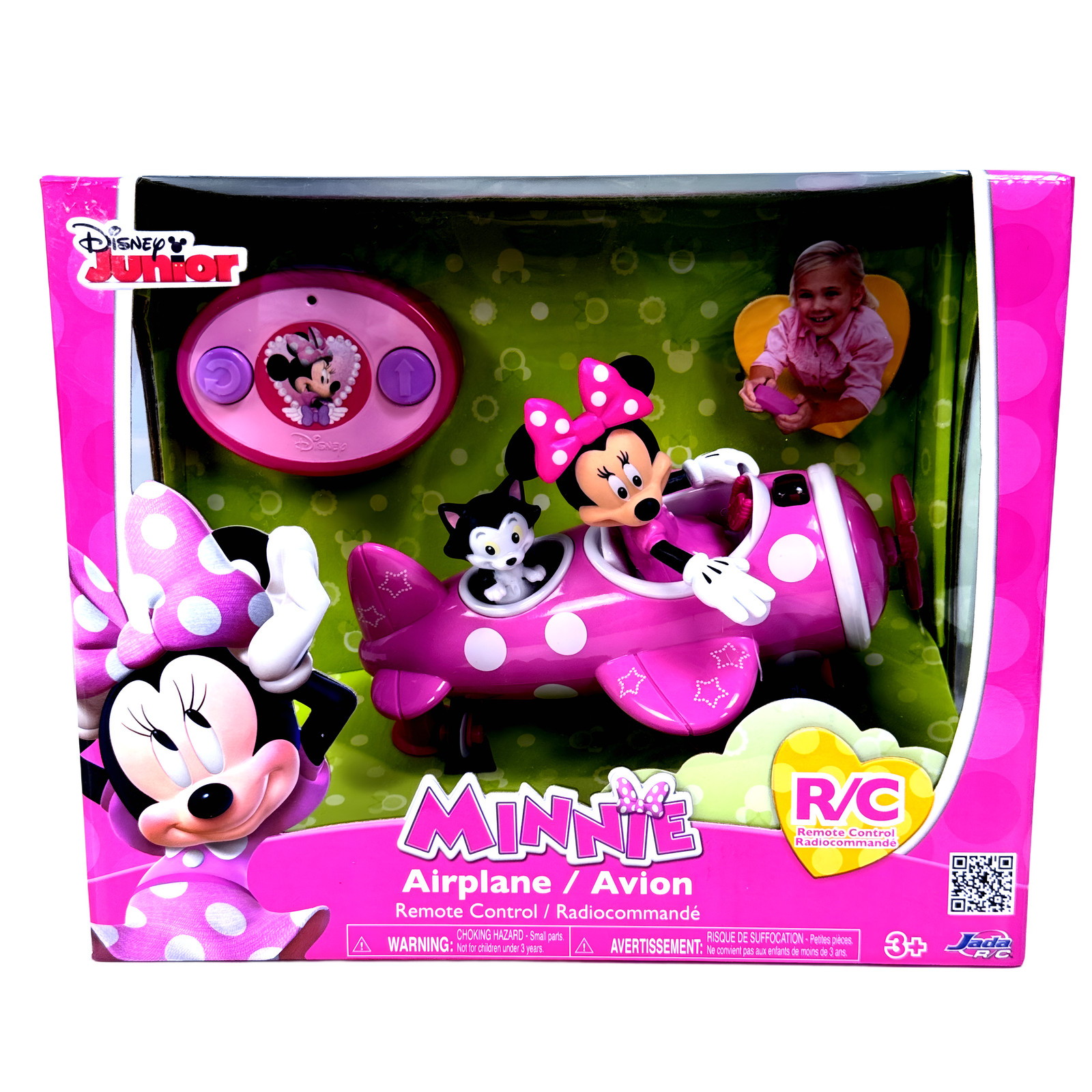 Disney Junior Minnie Mouse Rosa RC Control Remoto Avión Juguete 2015 Niñas Edad 3+