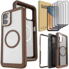 For Samsung Galaxy A06 A16 A26 A36 A56 Magnetic Case Hard Cover Screen Protector