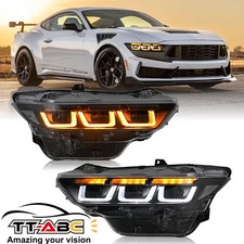 Full Led Projector Headlight For Ford Mustang 2024 2025 2026 Front Lamp Assembly