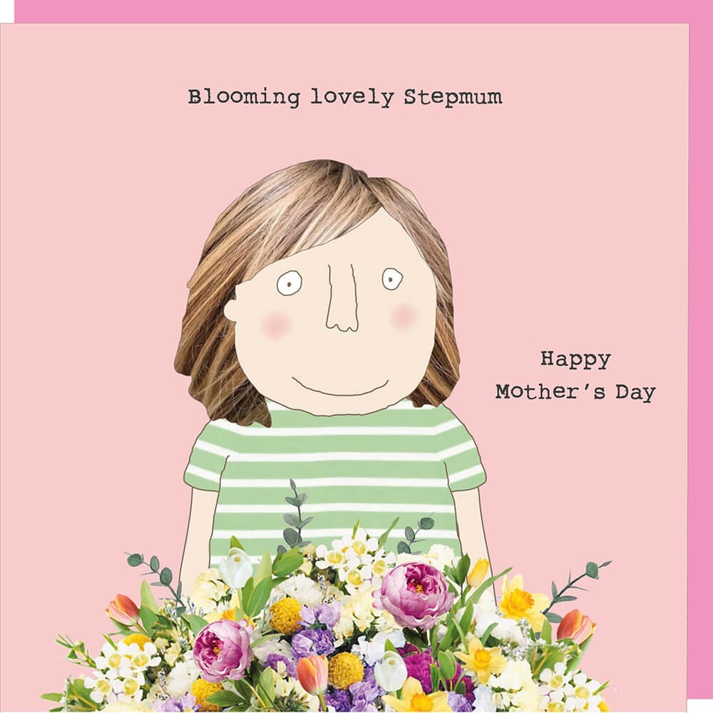 Mothers Day Card Blooming Lovely Stepmum Flowers - Rosie Made a Thing For Her