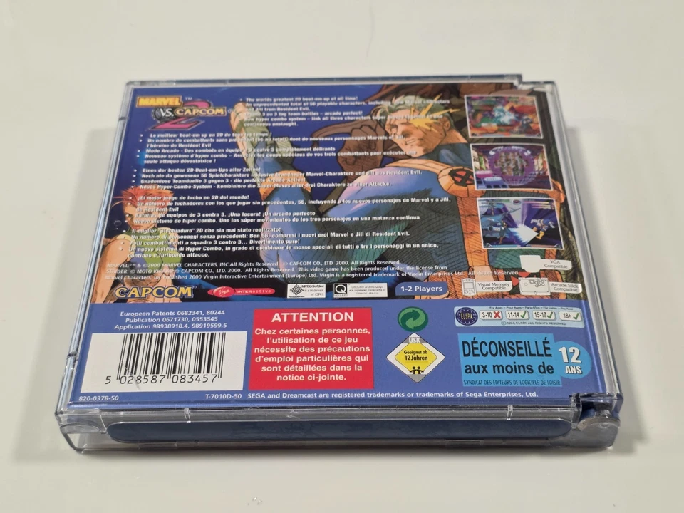 Marvel vs. Capcom 2 – SEGA Dreamcast – PAL – Boxed with Manual - Image 2 of 4