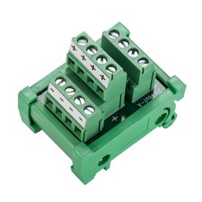 2 In 4 Out Terminal Blocks Module 25A DIN Rail Mounting Power Distribution
