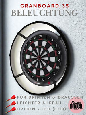 Granboard 3S LED Ring 360 Dartbeleuchtung Klick Befestigung | vers. Farben