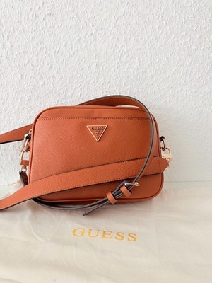 GUESS Meridian CAMERA BAG LOGO (HWBG87-78140-COG) cognac