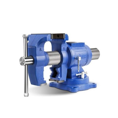 Forward DT08125A 5-Inch Heavy Duty Bench Vise 360-Degree Swivel Base and Head...