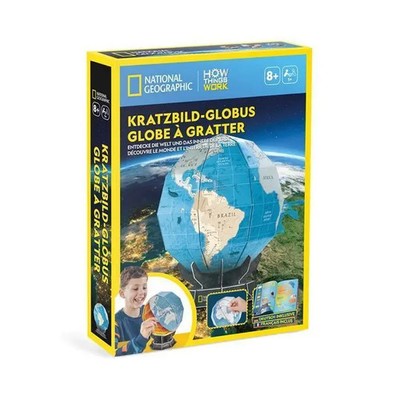 CUBICFUN - Kratzbild-Globus Kit (Bastelset) 661082 2026 CUBICFUN