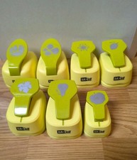 Lot of 7 McGill Paper Punch Star Lily, Floral Petals, Starburst, Birch, Pear, Gr