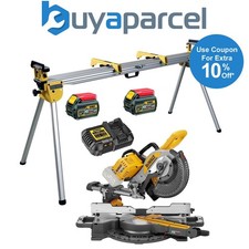 Dewalt DCS727T2 XR 2 X 54v Flexvolt Cordless 250mm Mitre Saw + DE7023 Leg Stand
