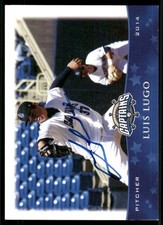 2014 Lake County Captains LUIS LUGO Signed Card autograph auto INDIANS