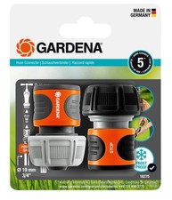 Gardena Hose Connector Set 19 mm (3/4 inch): For 19 (3/4"), Black, Grey 