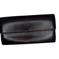 Louis Vuitton Women Solid Flap Purple Cassis Epi Leather Sarah Wallet  Spain