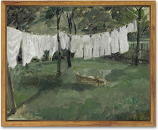 Laundry Room Vintage Canvas Wall Art with Frame