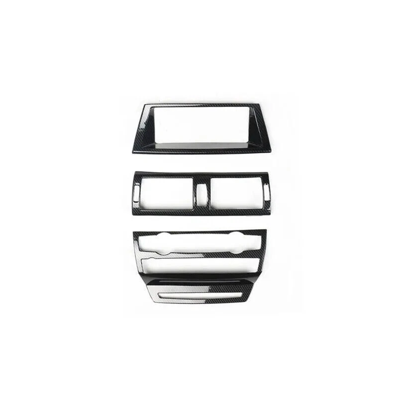 Adhesivo de puerta de engranaje interior accesorios fibra de carbono ABS para BMW X6 E71 2008-2013 Foto 3 de 4