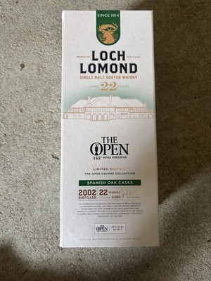 Loch Lomond 22 yrs - Golf - The Open Whisky Port Rush - Empty Box