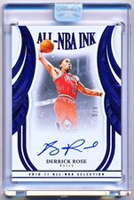 2024-25 Flawless Derrick Rose All-NBA Ink Blue Auto #ANB-DRO (5/8)