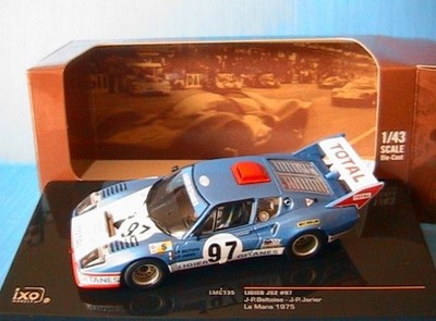 LIGIER JS2 #97 24 HEURES DU MANS 1975 BELTOISE JARIER IXO LMC135 1:43 GYPSIES