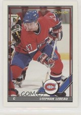 1991-92 O-Pee-Chee Stephan Lebeau #135 t4m