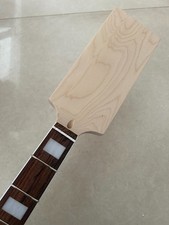 Maple Bass Guitar Neck Paddle head 20 Fret 34inch Rosewood Fretboard Block inlay