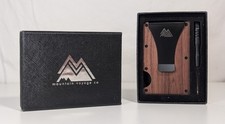 Mountain Voyage Co Walnut Minimalist Wallet RFID-Blocking A13 