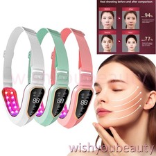 Electric Massage Double Chin Remover Face Lifting Firming V-line Chin Up Belt