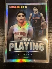 2020-21 Panini NBA Hoops Now Playing HOLO 13 Killian Hayes RC - Rookie Insert VS