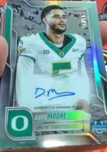 2025 Bowman Chrome U Dante Moore SP Short Print Image Variation Auto /25 Oregon