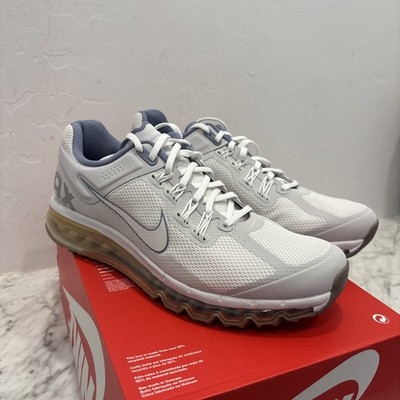 Nike Air Max 2013 Metallic Cool Grey Blue Metallic Silver Sz 11.5