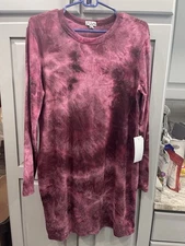Women’s Long Sleeve Shirt By J For Justify, Maroon, NWT Sz 2X