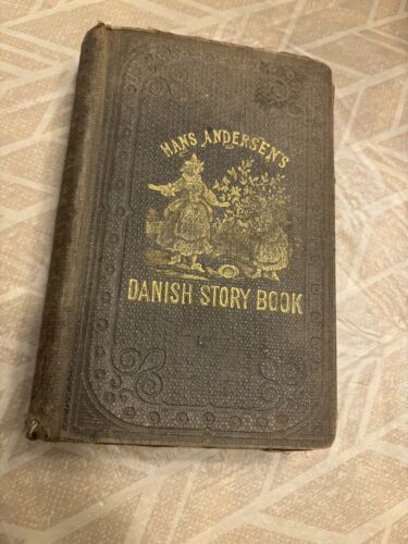 EXTREMELY RARE Hans Christian ANDERSEN 1865 DANISH STORY BOOK HC MILLER GOOD FS