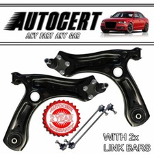 SKODA FABIA 09-15 FRONT LOWER SUSPENSION CONTROL ARM WISHBONES & LINKS - LH & RH