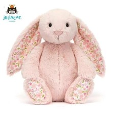 Jelly Cat Authentic Small Blossom Blush Bunny 'Cherry' Plush Toy NWT /Dust Bag