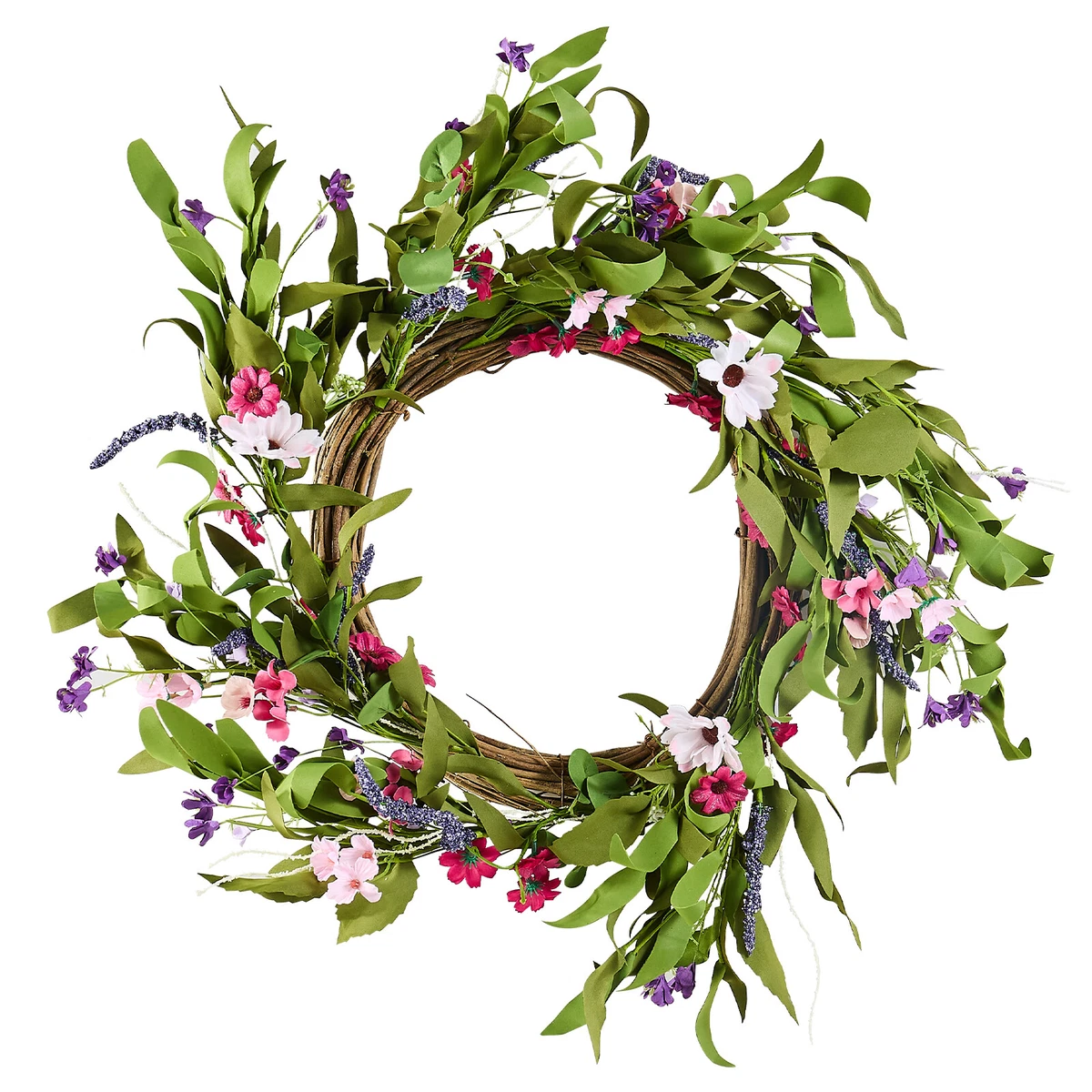 Ghirlanda Decorativa In Carta Con Foglie Verdi E Margherite - 2 Metri, Primaverile, Per Matrimonio Giardino Parete - 6