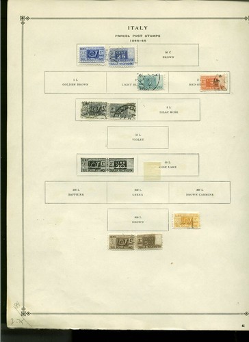 Collection, Italy Part D Scott Album Page, 1943/1990, Cat $117, Mint & Used - 第 13/23 張圖片