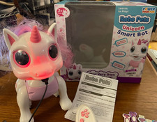 Robo Pets UNICORN Smart Bot Remote Control Talks Dances Sits Learns to Play