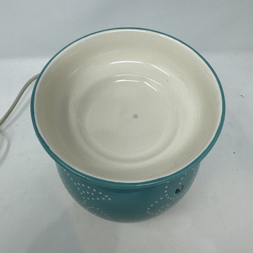 Scentsy "Raised Dot Turquoise" Full Size Warmer. Bulb Included. RETIRED. EUC - Bild 3 von 8