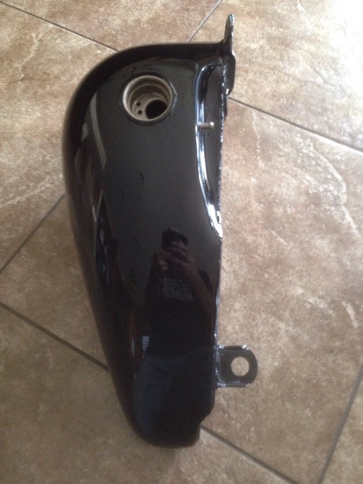 Tanque de combustible de gasolina izquierdo Titan Phoenix lado plano Harley Softail personalizado perro grande Swift oe Foto 4 de 4